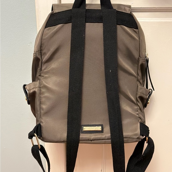 Madden Girl Army green/ Brown Backpack with Gold Details - Picture 6 of 6